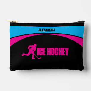 Girls Ice Hockey, Birthday Party, Hockey Player Accessory Pouch