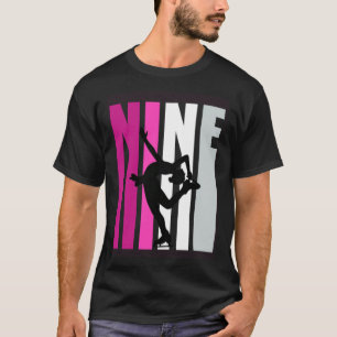 Girls Ice Skating Birthday 9th Ice Skater Queen Fi T-Shirt