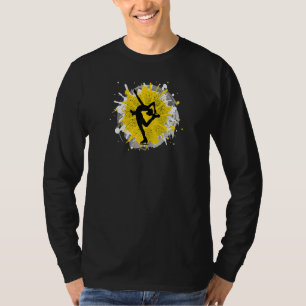 Girls Ice Skating Skater Motivational Ice Dancer F T-Shirt