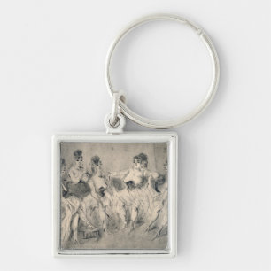 Girls in a Bordello Key Ring