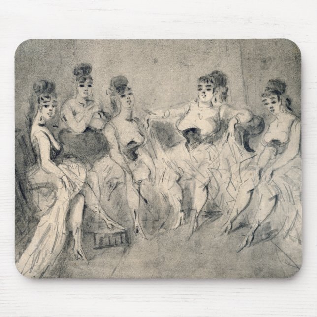 Girls in a Bordello Mouse Pad (Front)