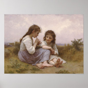 Girls in a Meadow Poster