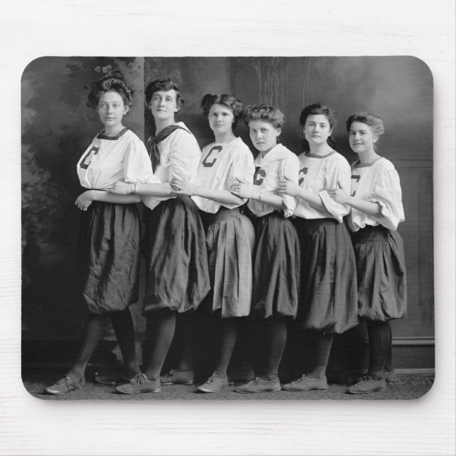 Girls in Bloomers, early 1900s Mouse Pad (Front)
