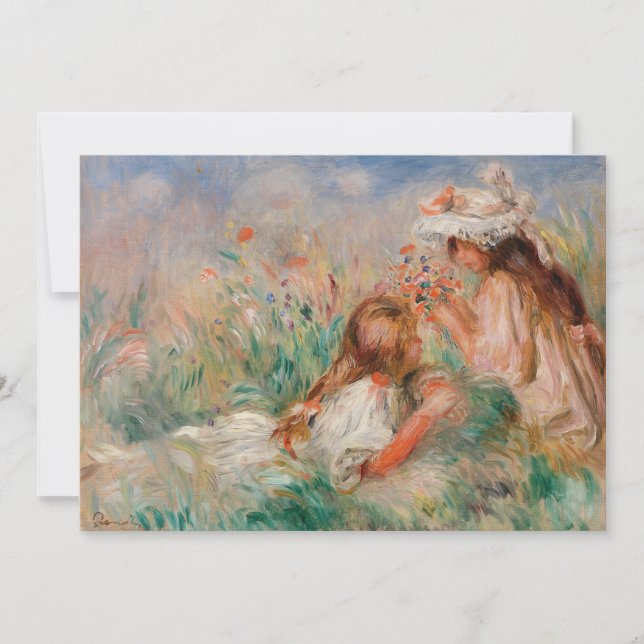 Girls in the Grass | Pierre-Auguste Renoir (Front)