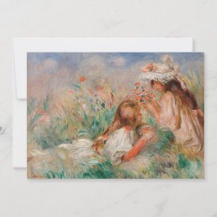 Girls in the Grass Pierre-Auguste Renoir