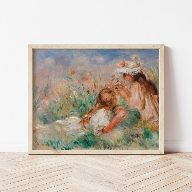 Girls in the Grass | Pierre-Auguste Renoir Poster (Creator Uploaded)