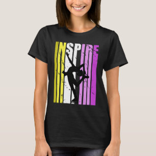 Girls Inspire Ice Skating Coach Birthday Coaching T-Shirt