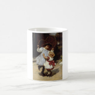 Girls Jumping with a Skipping Rope Coffee Mug