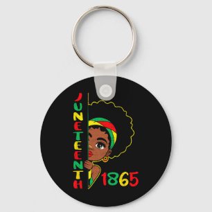 Girls Juneteenth 1865 Freedom African June 19th Pr Key Ring