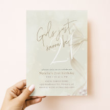 Girls Just Wanna Be 21 | Bow Coquette Birthday