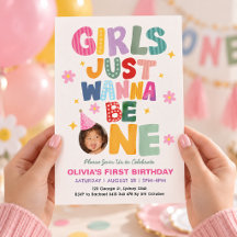 Girls Just Wanna Be One: First 1st Birthday Photo