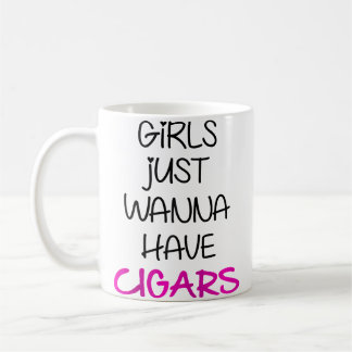 Girls Just Wanna Have Cigars Sotl Cigar Baseball Coffee Mug