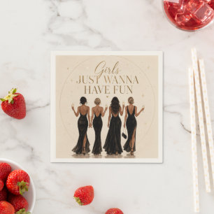 Girls Just Wanna Have Fun Bachelorette Napkins