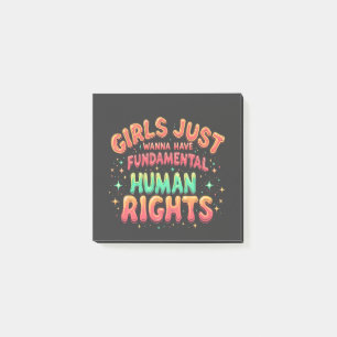 Girls just wanna have fundamental human Equality Post-it Notes