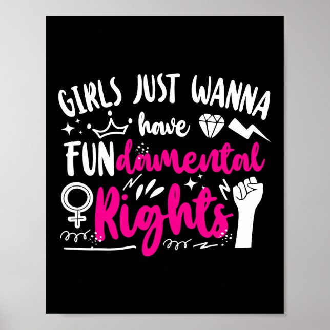 Girls Just Wanna Have Fundamental Rights 1  Poster (Front)