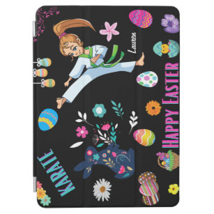 Girls Karate Happy Easter Decorative  iPad Air Cover