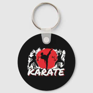 Girls Karate - Patriotic Japan Japanese Theme Key Ring
