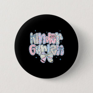 Girls Kindergarten Back To School Coquette Preppy 6 Cm Round Badge