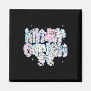 Girls Kindergarten Back To School Coquette Preppy  Magnet