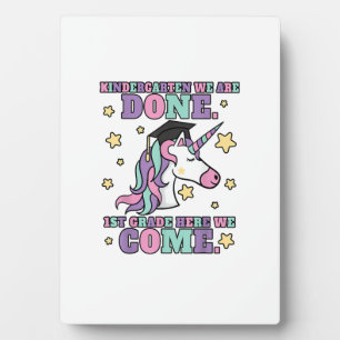 Girls Kindergarten Graduation Magical Unicorn T-Sh Plaque