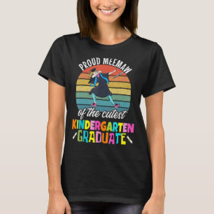 Girls Kindergarten Graduation Proud Meemaw Dabbing T-Shirt
