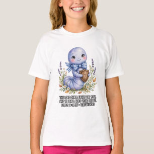 Girls-KJV Bible-Exodus 14:14 Worm Shirt