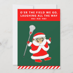Girls Lacrosse Christmas Cards
