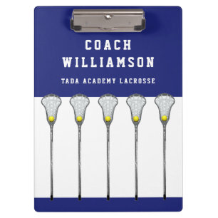 Girls Lacrosse Coach Clipboard
