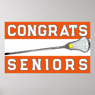Girls Lacrosse Congrats Poster