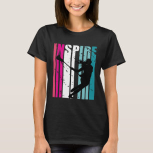Girls Lacrosse Inspire Coach Retro Sticks Colourfu T-Shirt