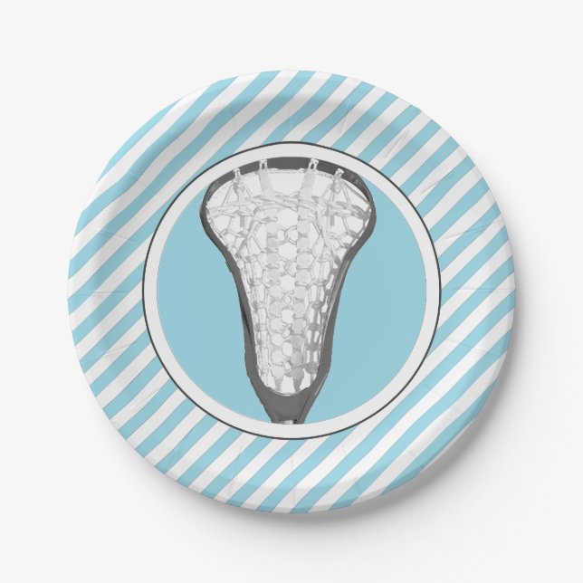 Girls Lacrosse Paper Plate (Front)