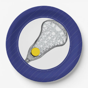 Girls Lacrosse Paper Plate