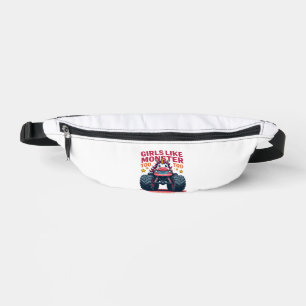 Girls Like Monster Trucks Too Vintage Unicorn Mons Bum Bags