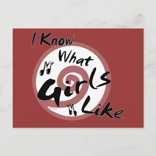 Girl's Like Postcard (Front)