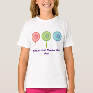 Girl's lollipop tee shirt