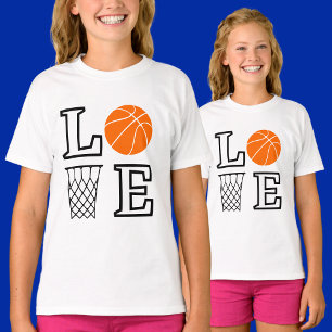 Girls Love Basketball, Basketball Player T-Shirt