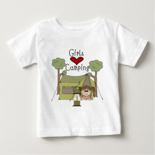 Girls Love Camping Baby T-Shirt
