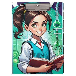 Girls Love Science! Clipboard