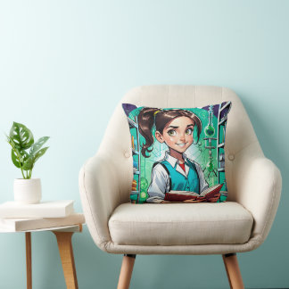 Girls Love Science! Cushion