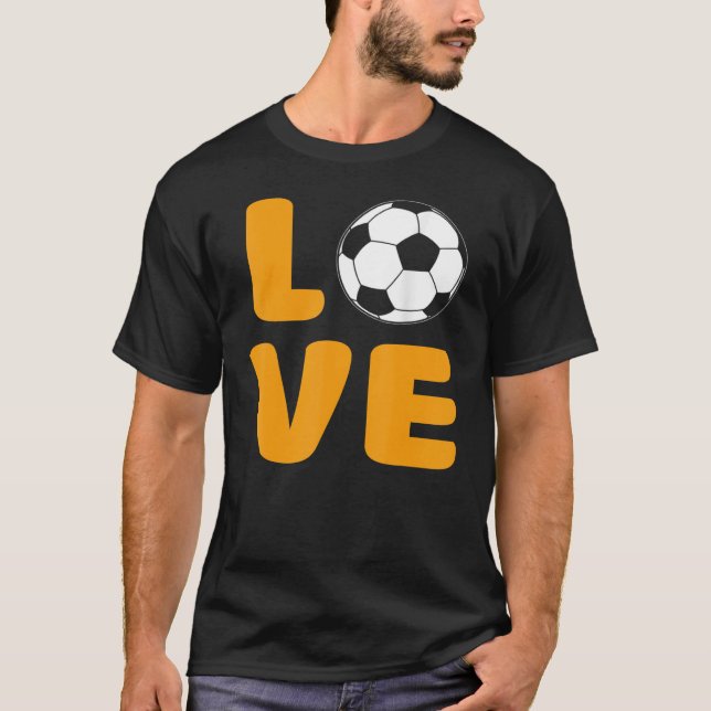 Girls Love Soccer I Love Soccer Cool Sport Player T-Shirt (Front)