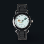 Girls Magical and Whimsical Sea Mermaid Kids Watch<br><div class="desc">This cute and whimsical kids watch features an under the sea magical mermaid,  with a simple blue background. The watch can be personalised with your girls name and has clear numbers,  the perfect gift for any mermaid enthusiast.</div>