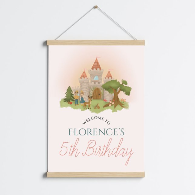 Girls Magical Fairytale Kids Birthday Welcome Sign (Creator Uploaded)