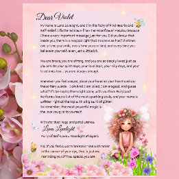 Girls Magical Self Belief Fairy Keepsake Letter