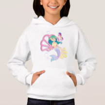Girls Mermaid Hoodie Youth X-Small to Large