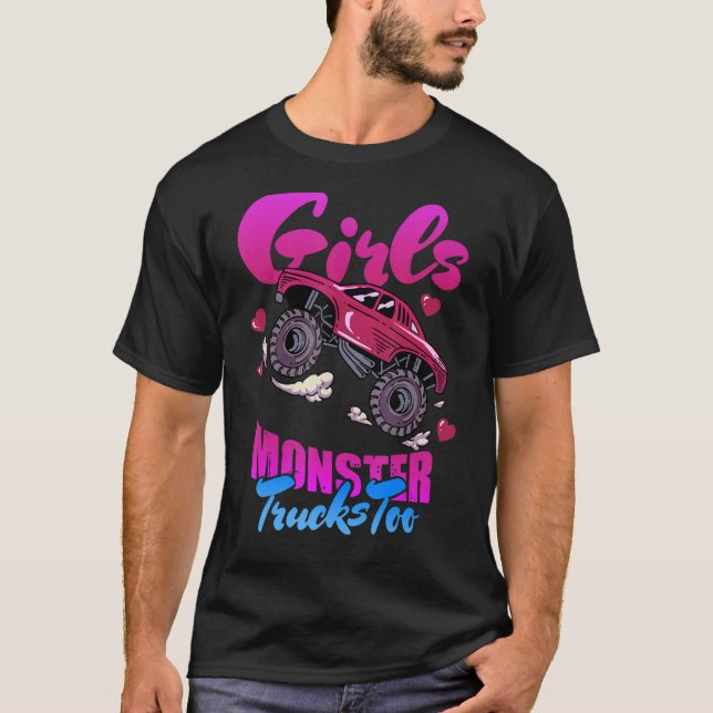 Girls Monster Truck Big Style Truck Women's T-Shirt (Front)