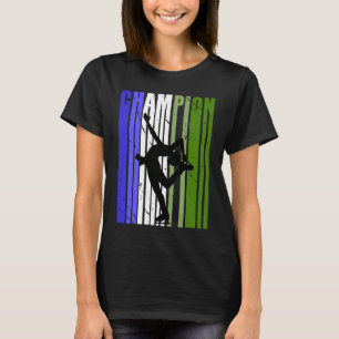 Girls Motivational Ice Skatings Girls Birthday Blu T-Shirt