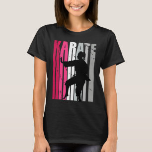 Girls Motivational Karate Birthday Loves Girl Dist T-Shirt
