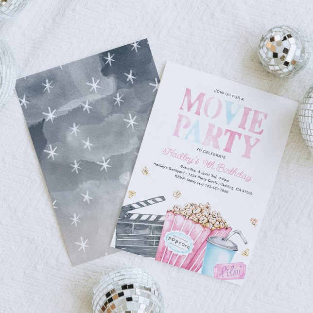 Girl's Movie Birthday Party Invitation (Creator Uploaded)