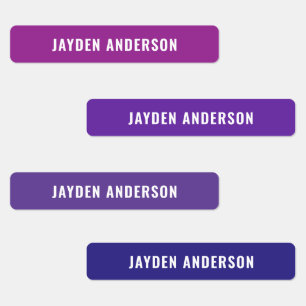 Girls Name Purple Colour Coded School