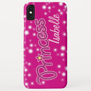 Girls named princess star graphic iPhone XS max case